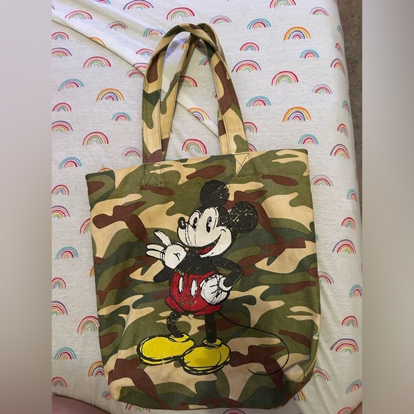 Camouflage Mickey Mouse Tote Bag - Picture 1 of 3